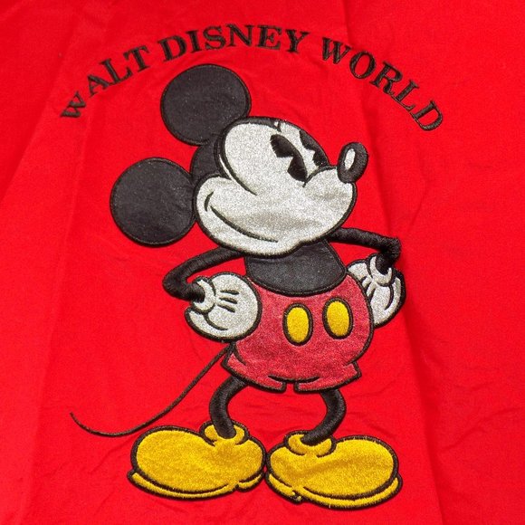 Walt Disney World Mickey Mouse Embroidered Hooded Windbreaker Size XL - Picture 6 of 12